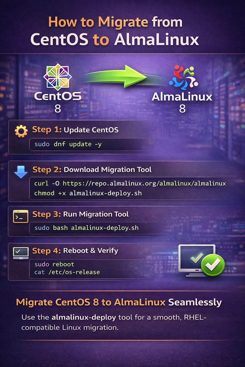 How to Migrate from CentOS to AlmaLinux